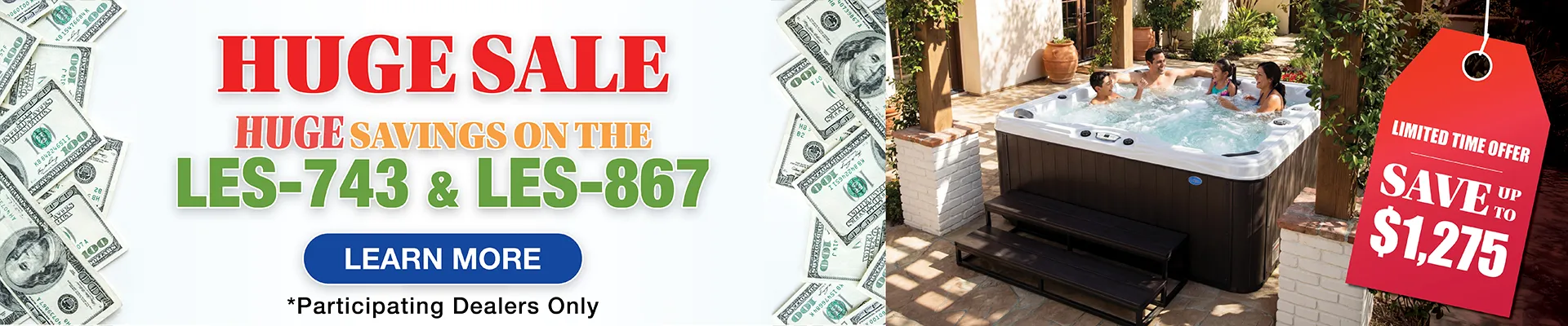 Calspas hot tub being used in a family setting - Livonia